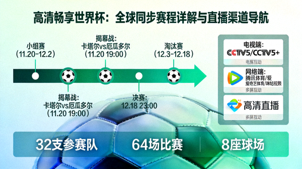 高清畅享世界杯：全球同步赛程详解与直播渠道导航，从卫星信号到OTT平台全景扫描