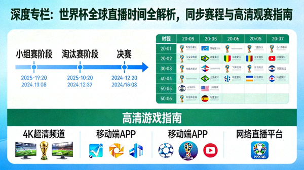 深度专栏：世界杯全球直播时间全解析，同步赛程与高清观赛指南