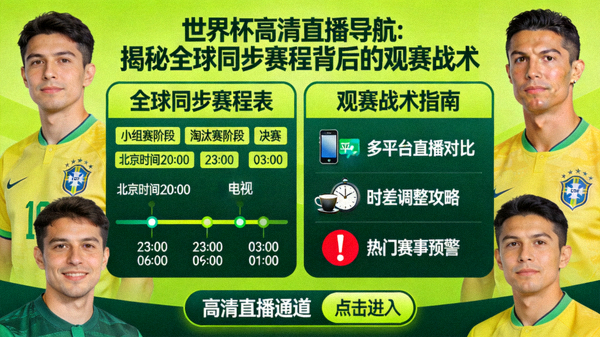 世界杯高清直播导航：揭秘全球同步赛程背后的观赛战术