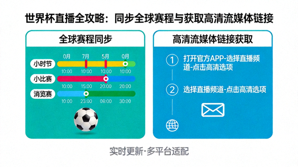 世界杯直播全攻略：同步全球赛程与获取高清流媒体链接