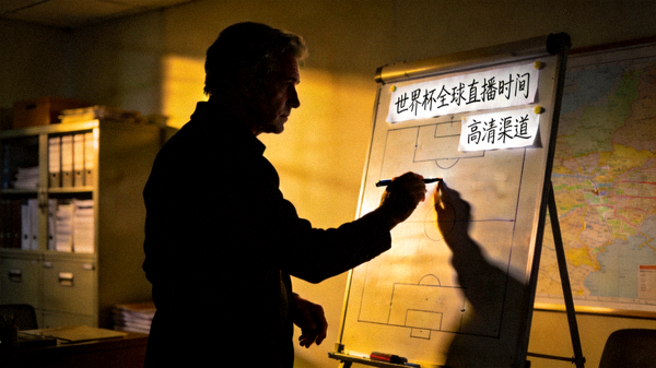主帅笔记：精准掌握世界杯全球直播时间与高清渠道，名帅在战术板前思考的剪影